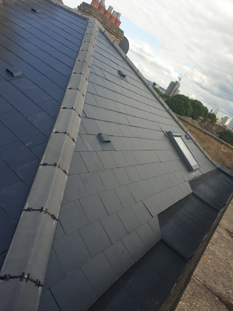 Re-roof in fibre cement slate